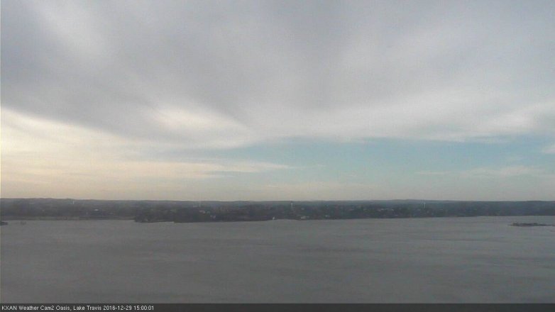Lake Travis webcam, December 29, 2016 2:05 PM CT