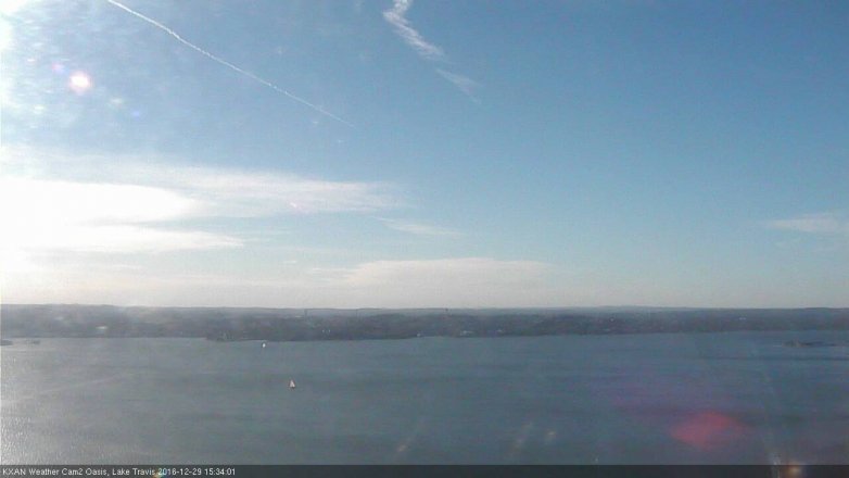 Lake Travis webcam, December 29, 2016 3:00 PM CT