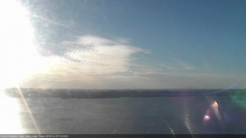 Lake Travis webcam, December 29, 2016 3:40 PM CT