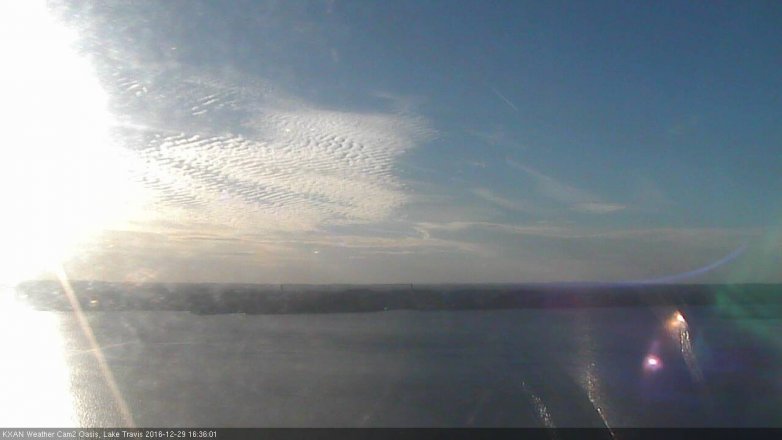 Lake Travis webcam, December 29, 2016 4:05 PM CT