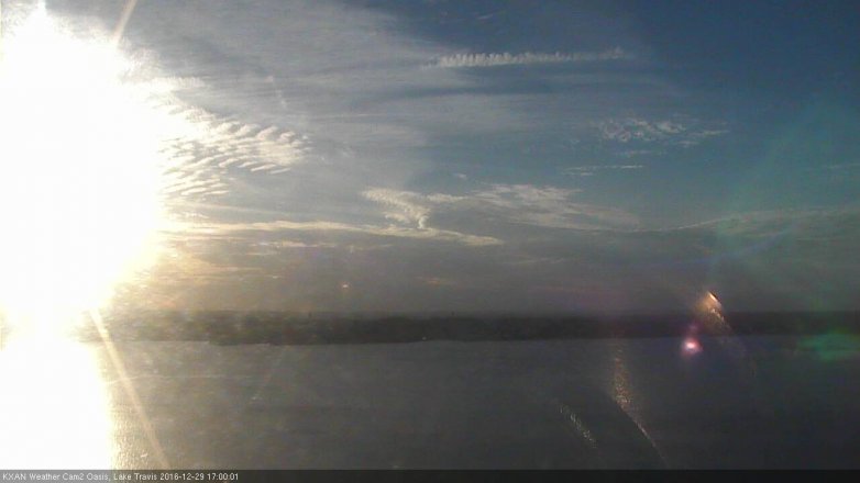Lake Travis webcam, December 29, 2016 4:25 PM CT