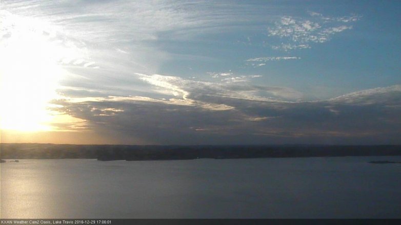 Lake Travis webcam, December 29, 2016 4:30 PM CT