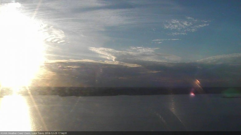 Lake Travis webcam, December 29, 2016 4:35 PM CT