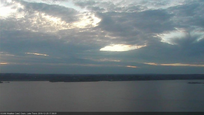 Lake Travis webcam, December 29, 2016 4:50 PM CT