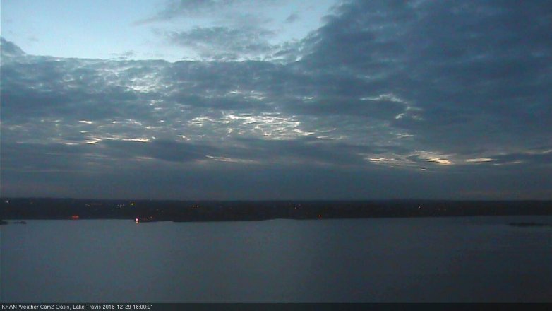 Lake Travis webcam, December 29, 2016 5:05 PM CT