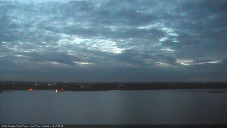 Lake Travis webcam, December 29, 2016 5:10 PM CT