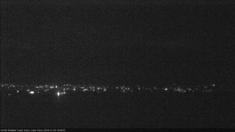 Lake Travis webcam, December 29, 2016 5:40 PM CT