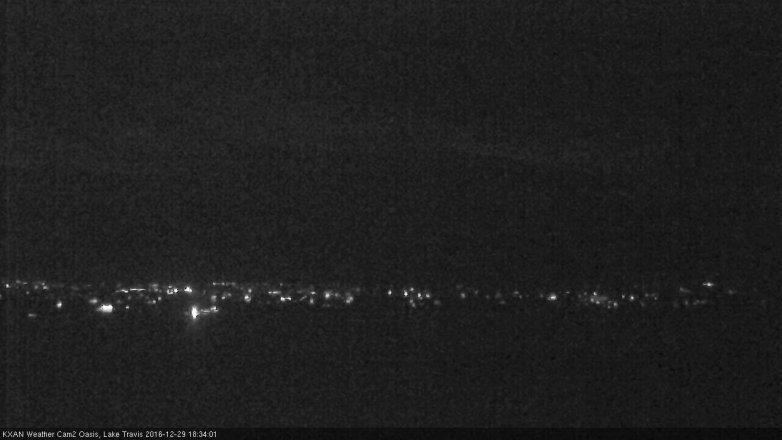 Lake Travis webcam, December 29, 2016 5:45 PM CT