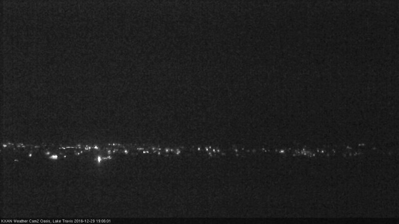 Lake Travis webcam, December 29, 2016 6:20 PM CT