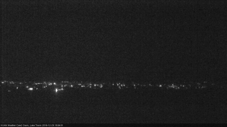 Lake Travis webcam, December 29, 2016 6:25 PM CT