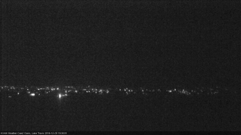 Lake Travis webcam, December 29, 2016 6:45 PM CT