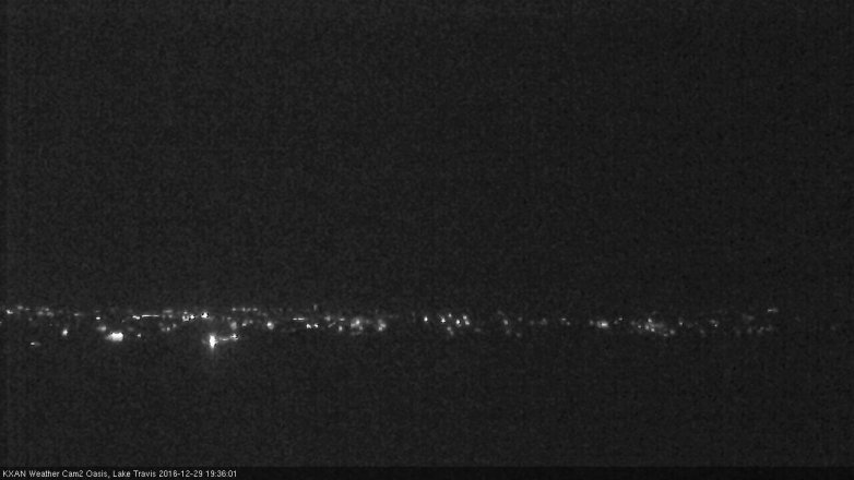 Lake Travis webcam, December 29, 2016 7:00 PM CT