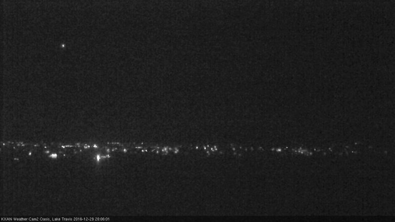 Lake Travis webcam, December 29, 2016 7:20 PM CT
