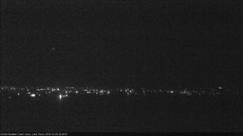 Lake Travis webcam, December 29, 2016 7:40 PM CT
