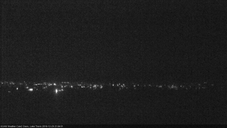 Lake Travis webcam, December 29, 2016 8:20 PM CT