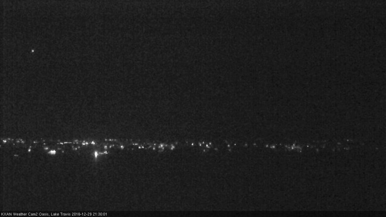 Lake Travis webcam, December 29, 2016 8:40 PM CT