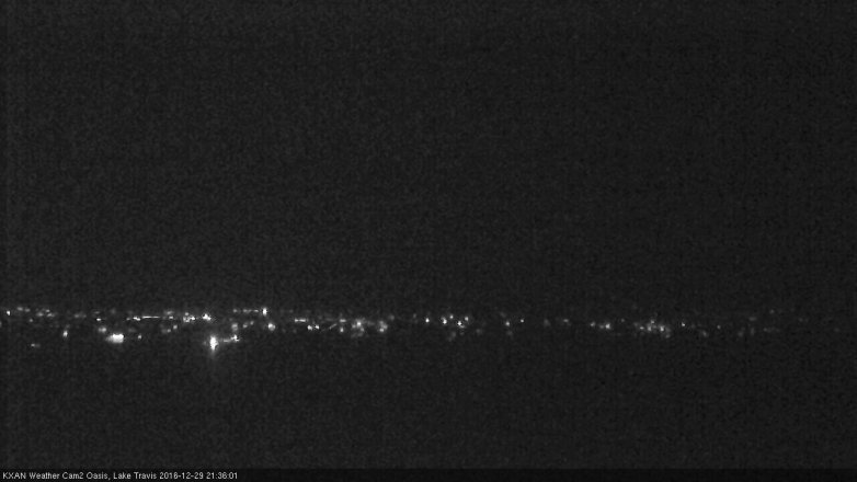 Lake Travis webcam, December 29, 2016 8:50 PM CT