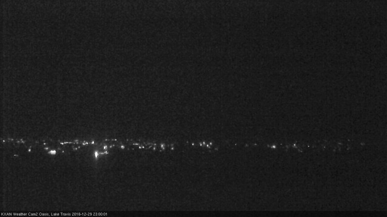 Lake Travis webcam, December 29, 2016 10:15 PM CT