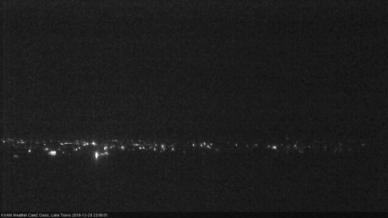 Lake Travis webcam, December 29, 2016 10:35 PM CT