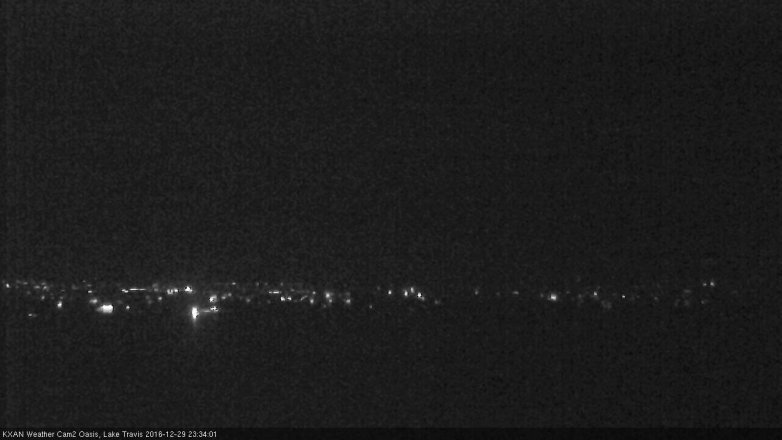 Lake Travis webcam, December 29, 2016 10:50 PM CT