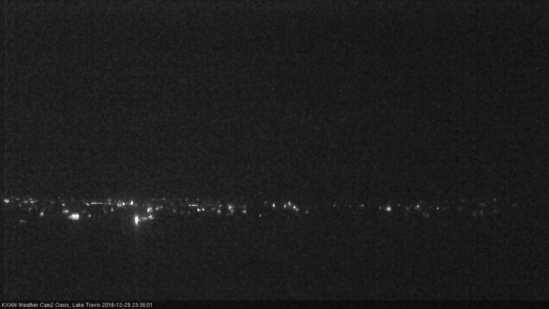 Lake Travis webcam, December 29, 2016 10:55 PM CT