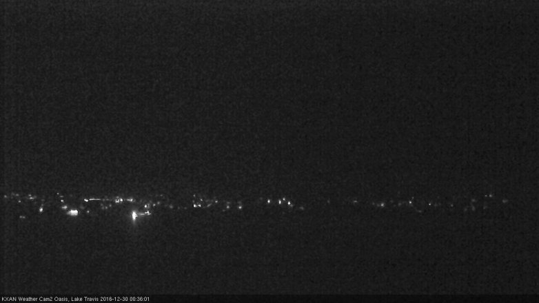 Lake Travis webcam, December 29, 2016 12:00 AM CT