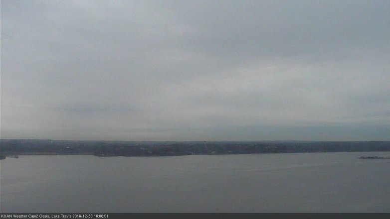 Lake Travis webcam, December 30, 2016 9:15 AM CT