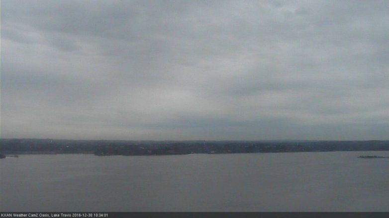 Lake Travis webcam, December 30, 2016 9:40 AM CT