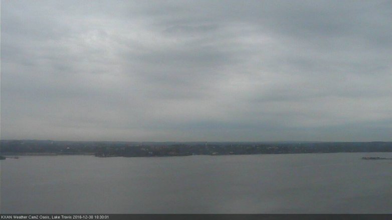 Lake Travis webcam, December 30, 2016 9:45 AM CT