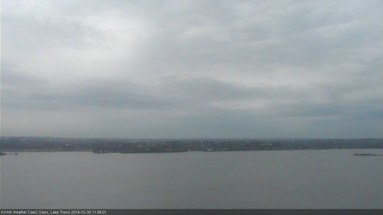 Lake Travis webcam, December 30, 2016 10:20 AM CT