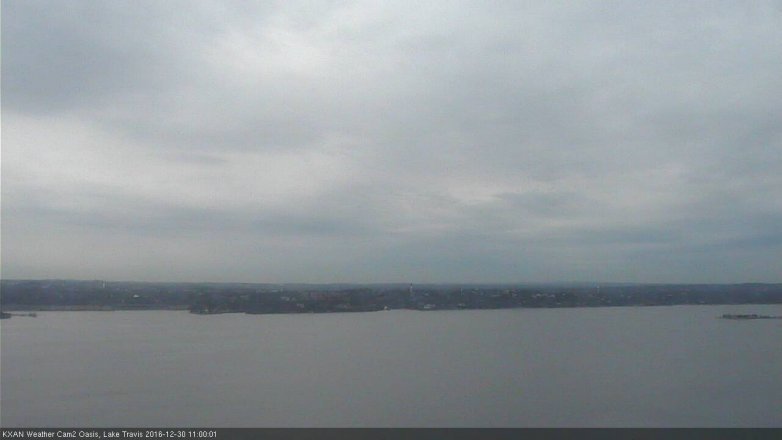 Lake Travis webcam, December 30, 2016 10:25 AM CT