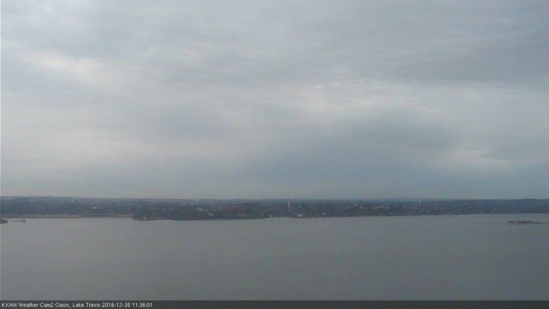 Lake Travis webcam, December 30, 2016 10:40 AM CT