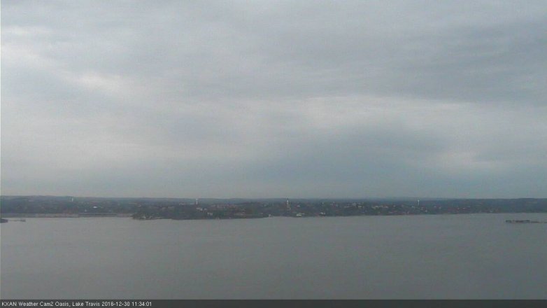 Lake Travis webcam, December 30, 2016 11:00 AM CT