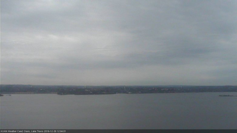 Lake Travis webcam, December 30, 2016 11:15 AM CT