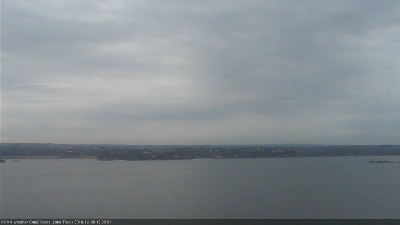 Lake Travis webcam, December 30, 2016 11:25 AM CT