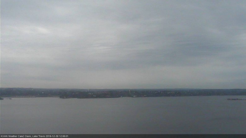 Lake Travis webcam, December 30, 2016 11:35 AM CT