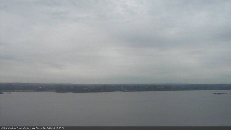 Lake Travis webcam, December 30, 2016 11:50 AM CT