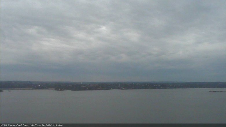 Lake Travis webcam, December 30, 2016 12:40 PM CT