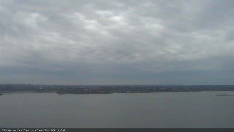 Lake Travis webcam, December 30, 2016 12:45 PM CT