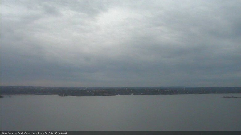Lake Travis webcam, December 30, 2016 1:20 PM CT