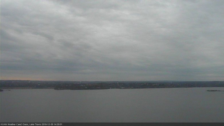 Lake Travis webcam, December 30, 2016 1:50 PM CT