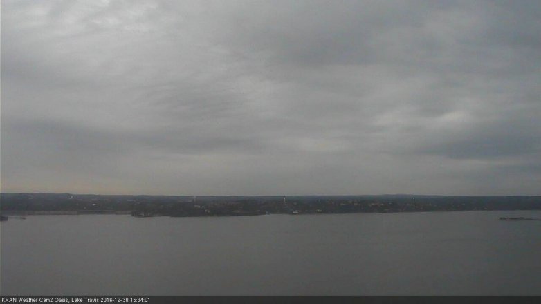 Lake Travis webcam, December 30, 2016 2:45 PM CT