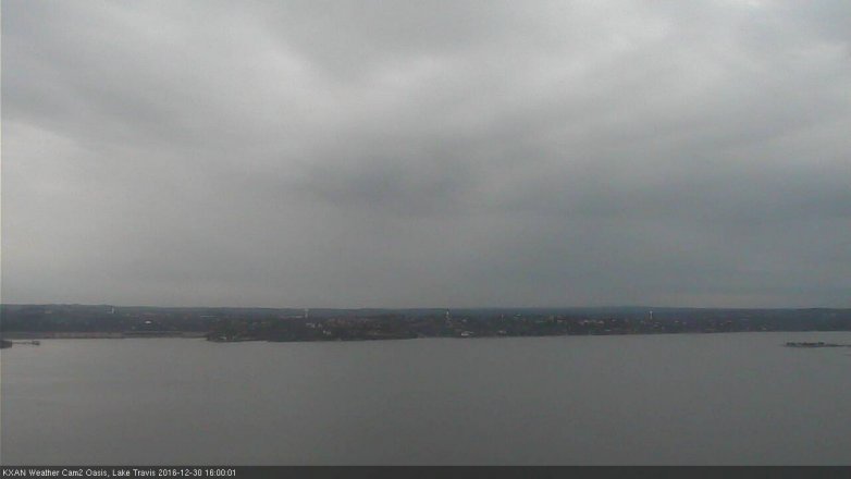 Lake Travis webcam, December 30, 2016 3:15 PM CT