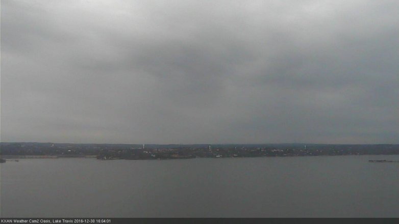 Lake Travis webcam, December 30, 2016 3:35 PM CT