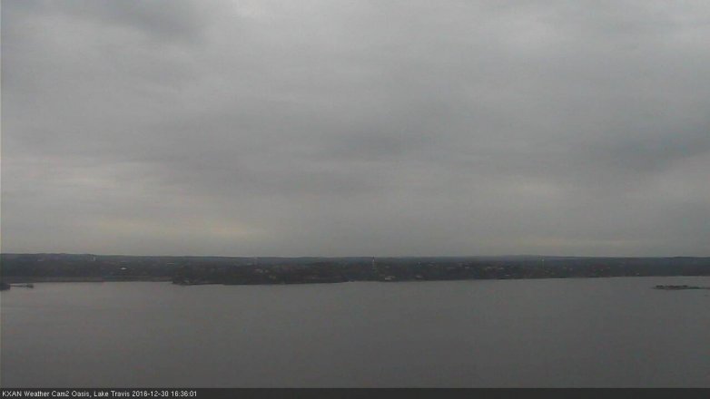 Lake Travis webcam, December 30, 2016 3:45 PM CT