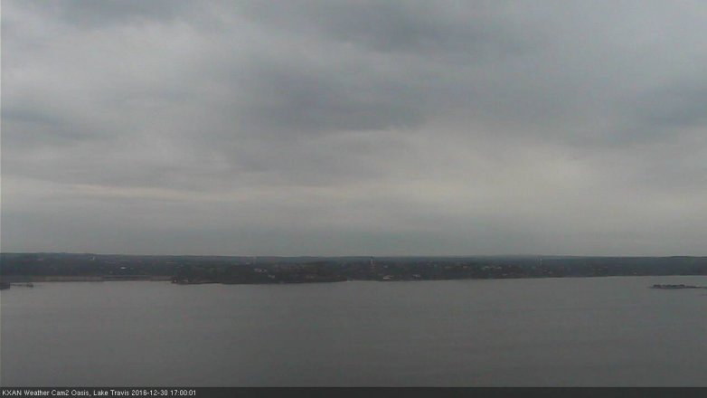 Lake Travis webcam, December 30, 2016 4:15 PM CT