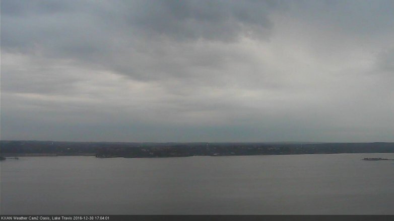 Lake Travis webcam, December 30, 2016 4:30 PM CT