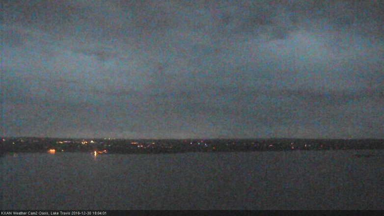 Lake Travis webcam, December 30, 2016 5:25 PM CT