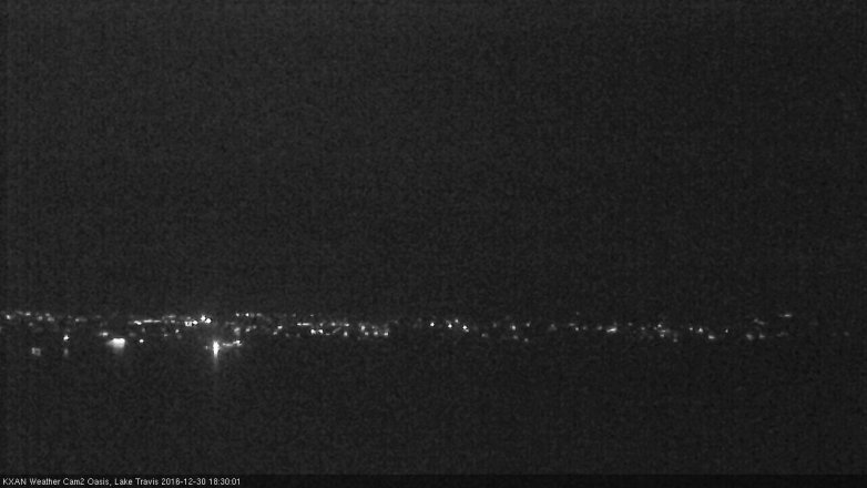 Lake Travis webcam, December 30, 2016 5:40 PM CT