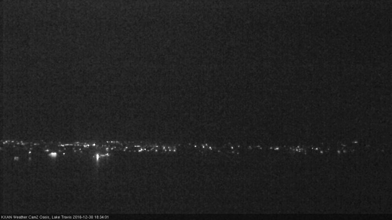 Lake Travis webcam, December 30, 2016 5:55 PM CT